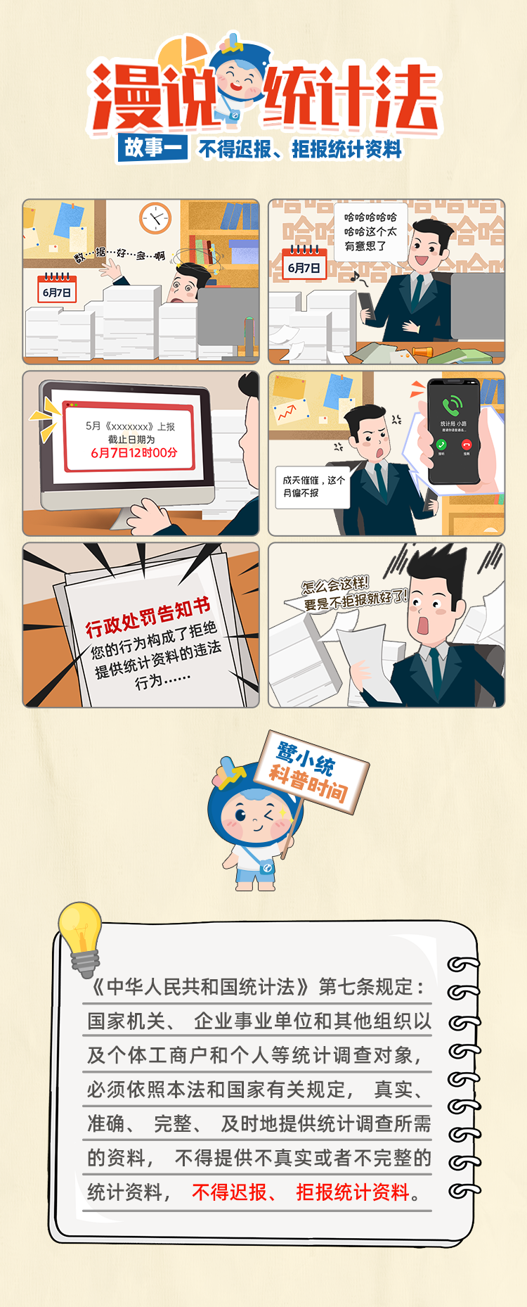 迟报、拒报统计资料的后果是…
